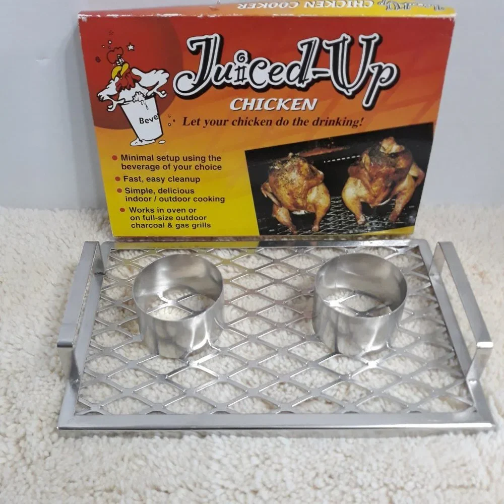 Double Beercan Chicken Rack - Picture 6 of 7